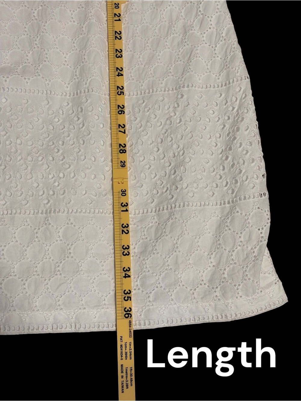 Banana Republic Factory White Eyelet Shift Dress - Picture 4 of 5